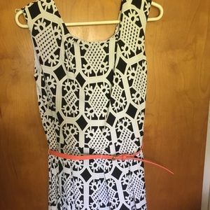 ModCloth White and Black dress